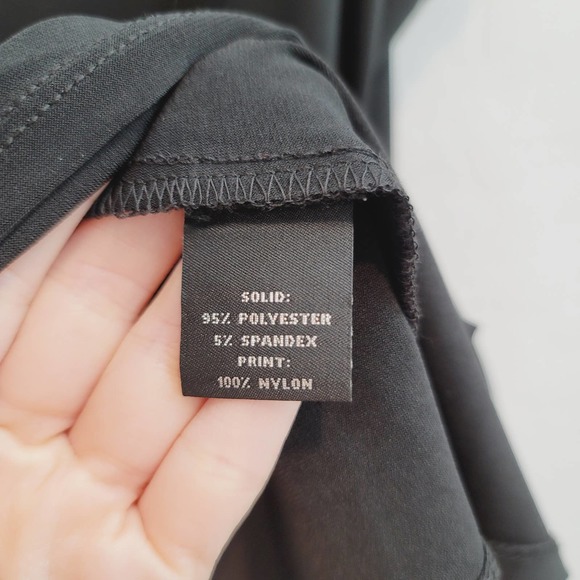 NWT Slim Factor by Investments Black Jungle Sleeveless Top Women's Size 2X - Picture 7 of 7